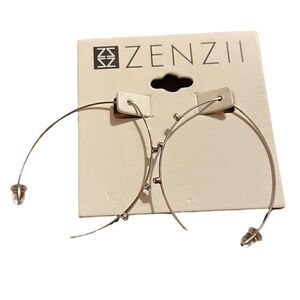NWT Zenzii fish hook crystal earrings